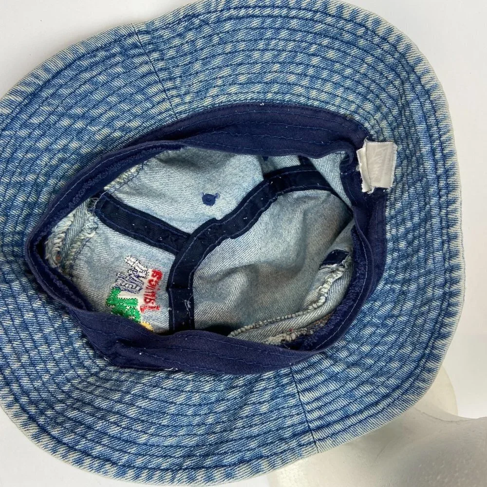 Vintage Denim Panama Cap Hat Jamaica